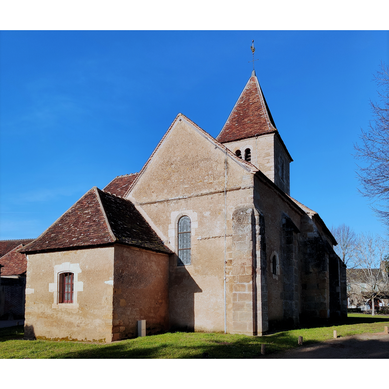 Source caption: "Arrière de l'église de Nohant"