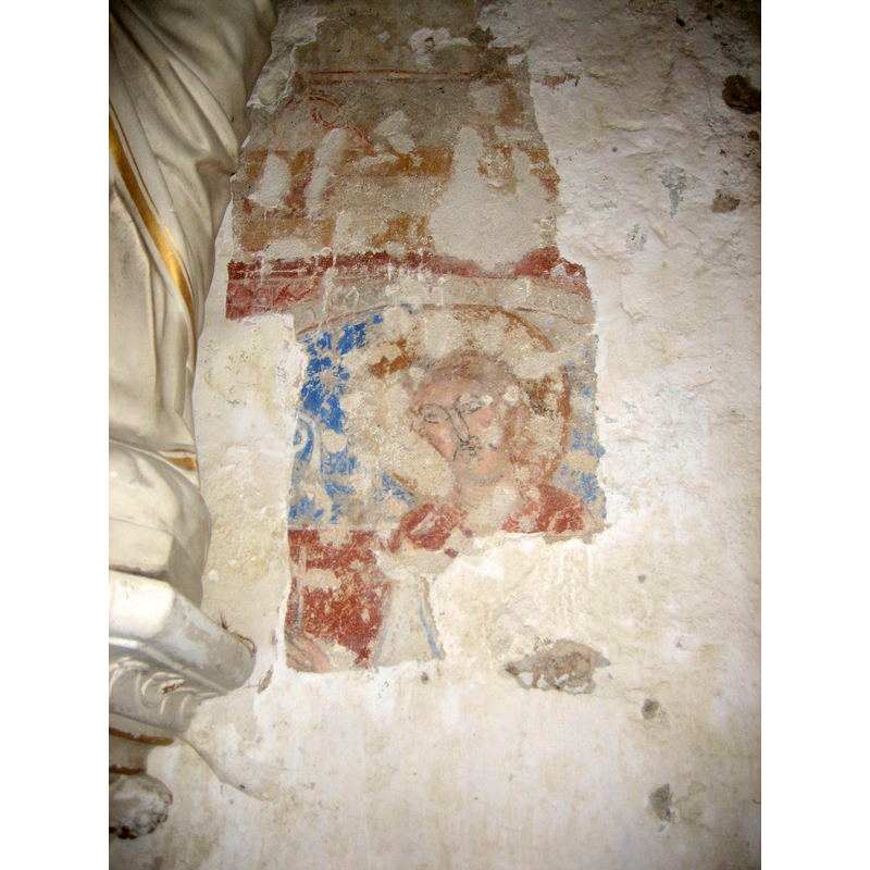 Source caption: " Nohant. Peinture murale dans l'église Sainte-Anne"