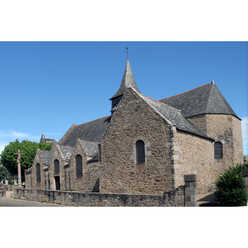 Source caption: "Vieille église de Saint-Lunaire."