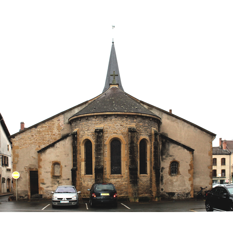 Source caption: "Église Saint-Nicolas à Marcigny."
