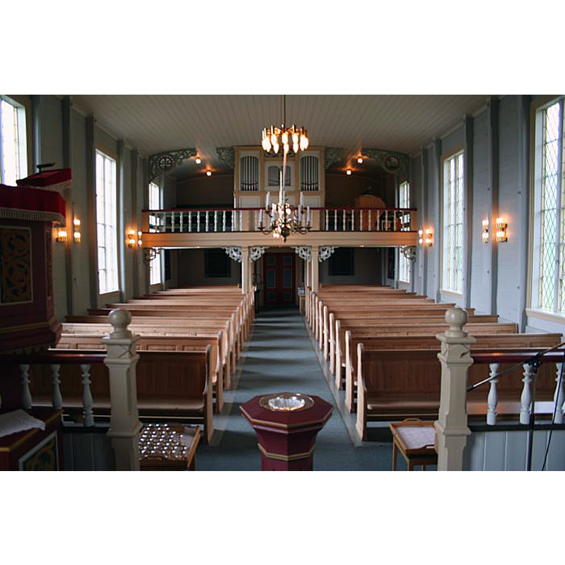 the modern font inside the modern church