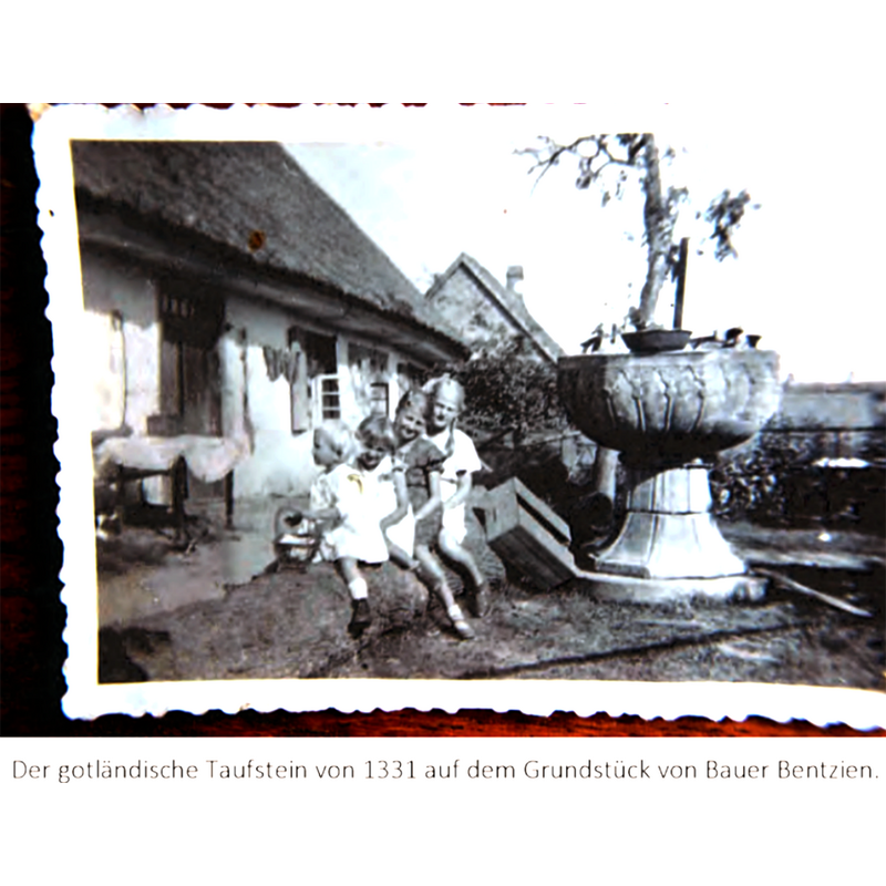 the font had been sold away in 1878 and used a garden ornament by its new owners; it was restored to the church in 1947