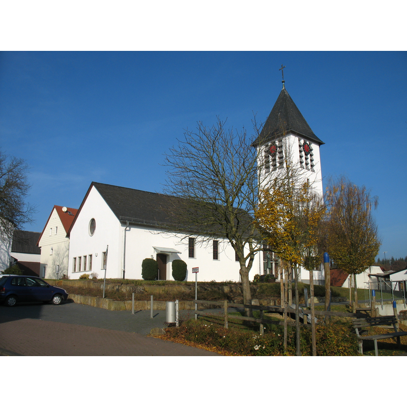 Source caption: "Kirche Vollnkirchen" -- the modern church