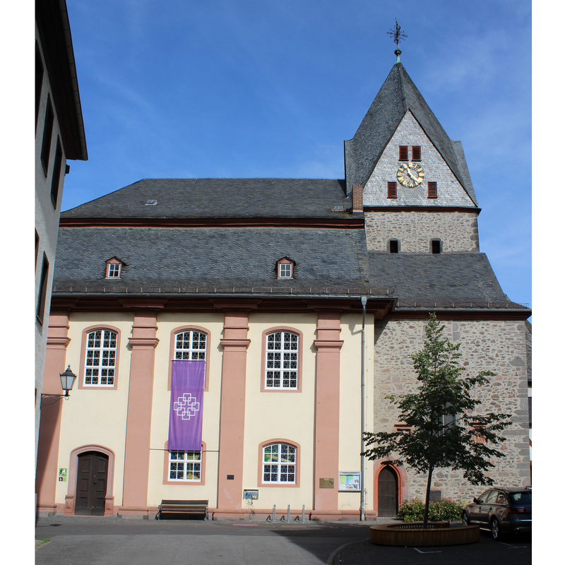 Source caption: "Gemälde in der Evang. Stadtkirche in Laubach, Hessen"