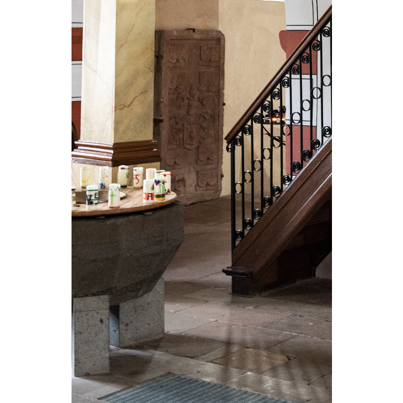 the medieval basin on a modern base