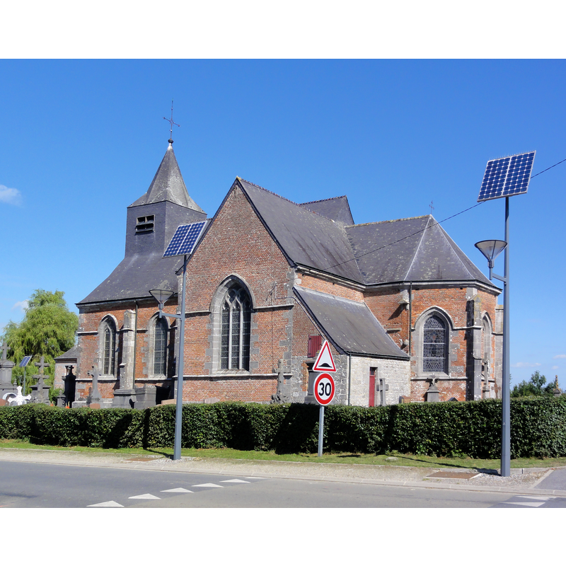 Source caption: "Clairfayts (Nord, Fr) église coté chevet"