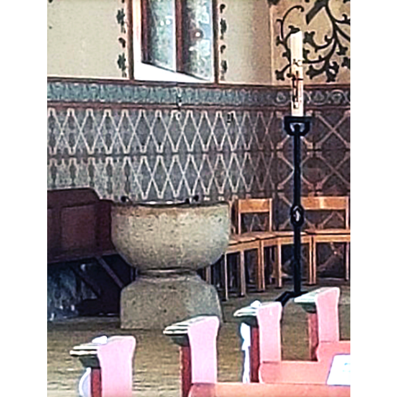 in the chancel, north side