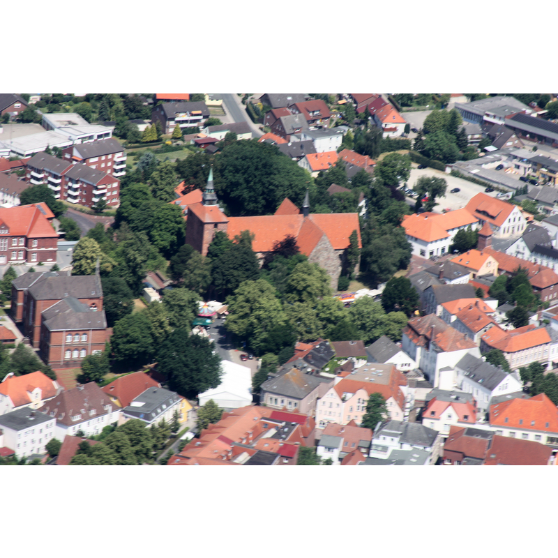 Source caption: "Flug über Varel; von Dangst kommend nach Oldenburg"