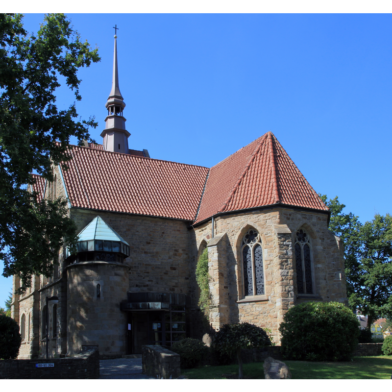 Source caption: "St. Vinzentius, Kattenstraße in Bochum-Harpen"