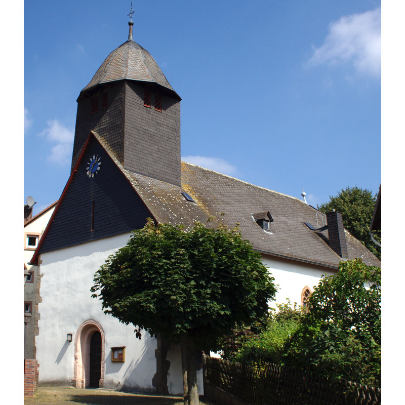 Source caption: "Evangelische Kirche in Zell (Romrod)"