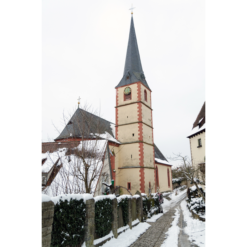 Source caption: "Sulzfeld, Kirchplatz, Pfarrkirche"
