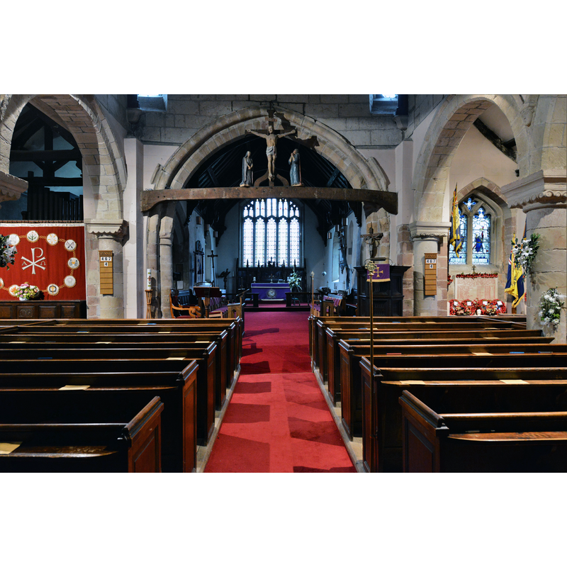 Source caption: "Shawbury, St. Mary's Church: The nave"
