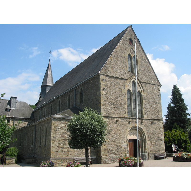 Source caption: " Houffalize (Belgium), Saint Catherine of Alexandria church."