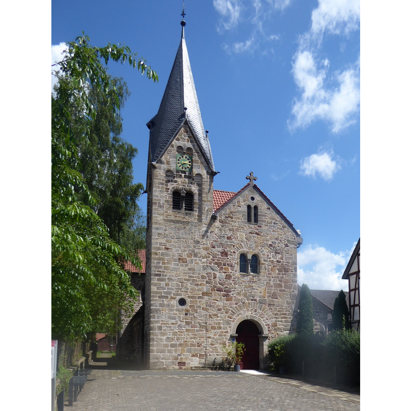 Source caption: "Wilhelmshausen, Lk. Kassel, Kirche, Westfassade"