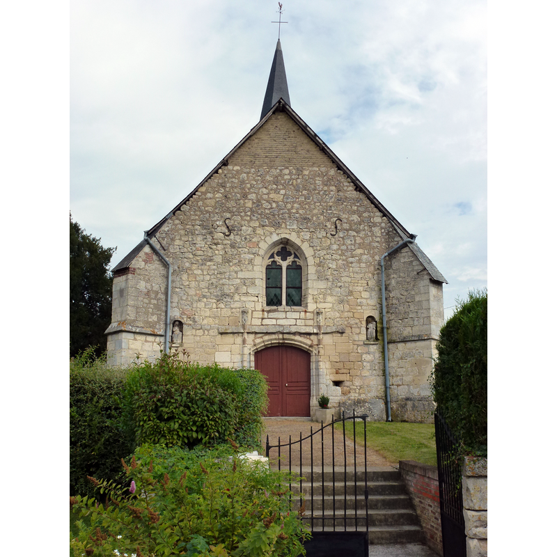 Source caption: "Draize (Ardenens) Église Sainte-Anne, façade"