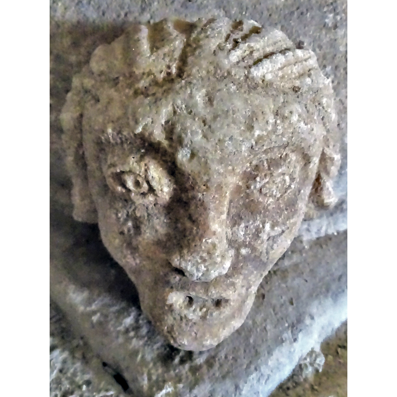 one of four heads set at 90-degree angles on the lower base