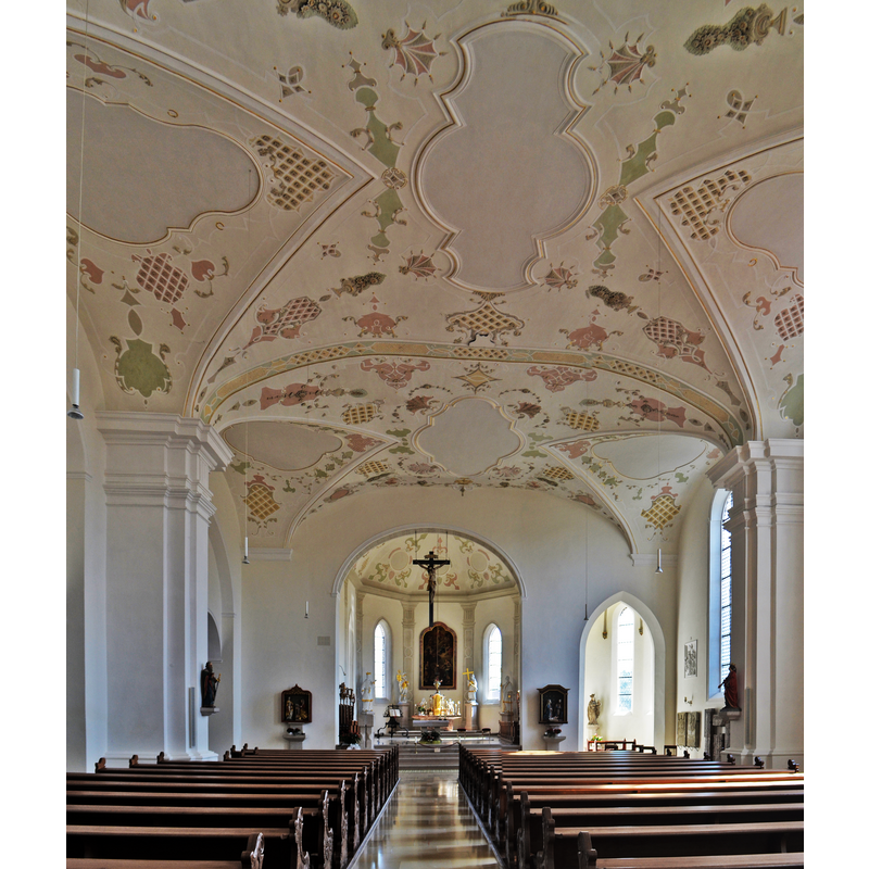 Source caption: "Horb am Neckar, Stiftskirche Heilig Kreuz, Innen"
