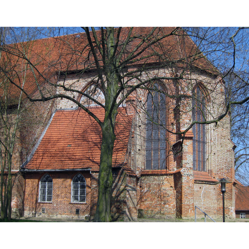 Source capton: "Chor der Laurentiuskirche in Schönberg, Meckl."