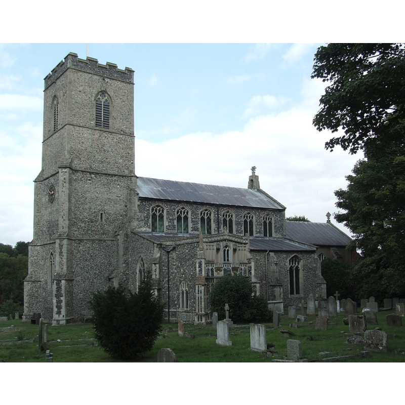 Source caption: "The parish church of St Peter and St Paul, Fressingfield, Suffolk"
