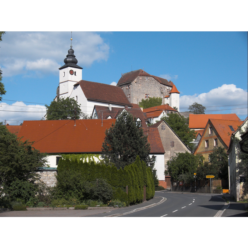 Source caption: "Westansicht von Hiltpoltstein"