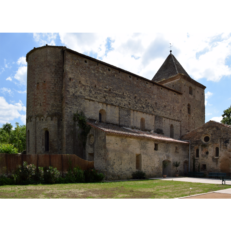 Source caption: "Source caption: "Kirche Saint-Polycarpe in Saint-Polycarpe (Aude) im Département Aude der Region Languedoc-Roussillon (Frankreich)"