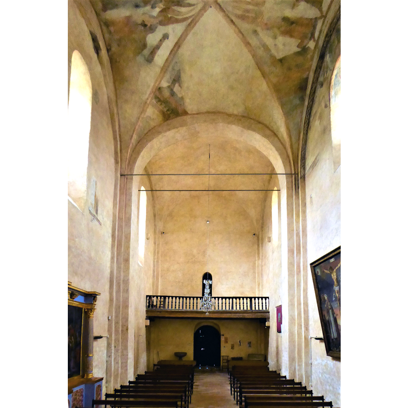 Source caption: "Abbatiale Saint-Polycarpe de Saint-Polycarpe"