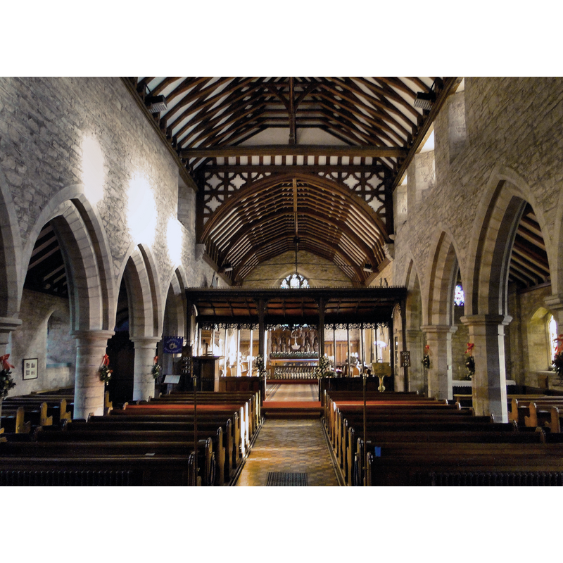 Source caption: "St Mary, Burghill: historic site, village, religious site, funerary structure"