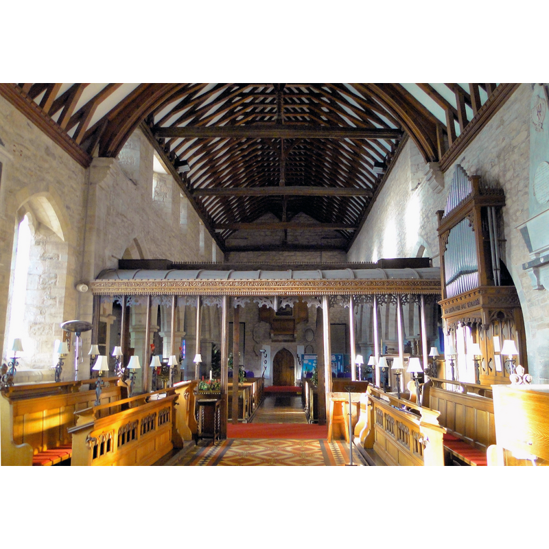 Source caption: "St Mary, Burghill: historic site, village, religious site, funerary structure"