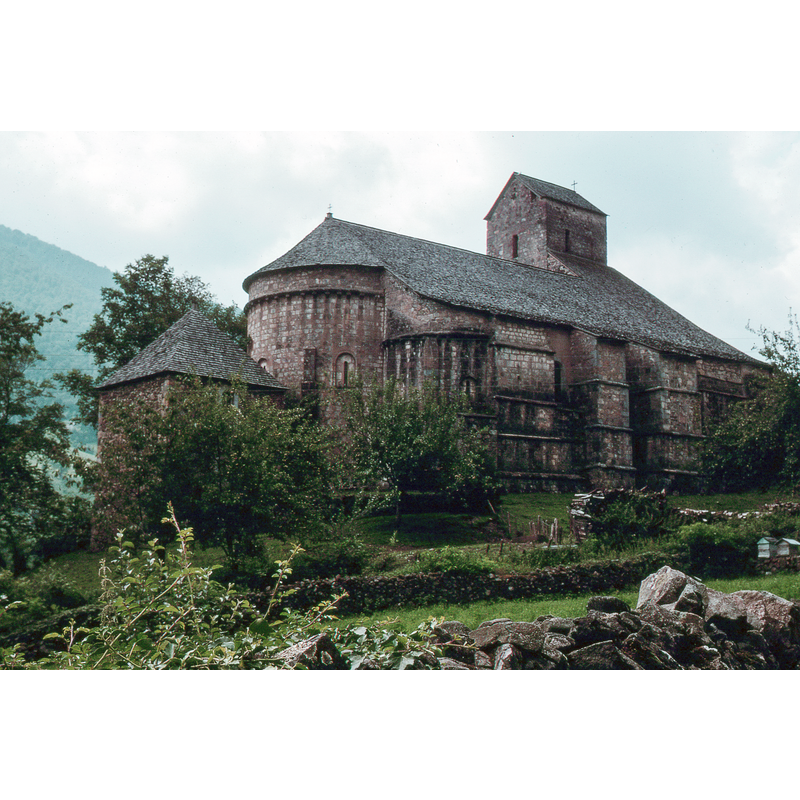 Source caption: "Church of Sainte-Engrâce (Basses-Pyrénées, France) "