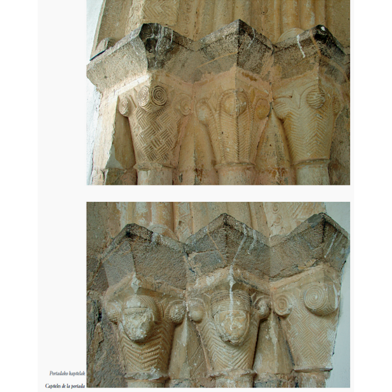 Source caption: "Portadako kapitelak / Capiteles de la portada"