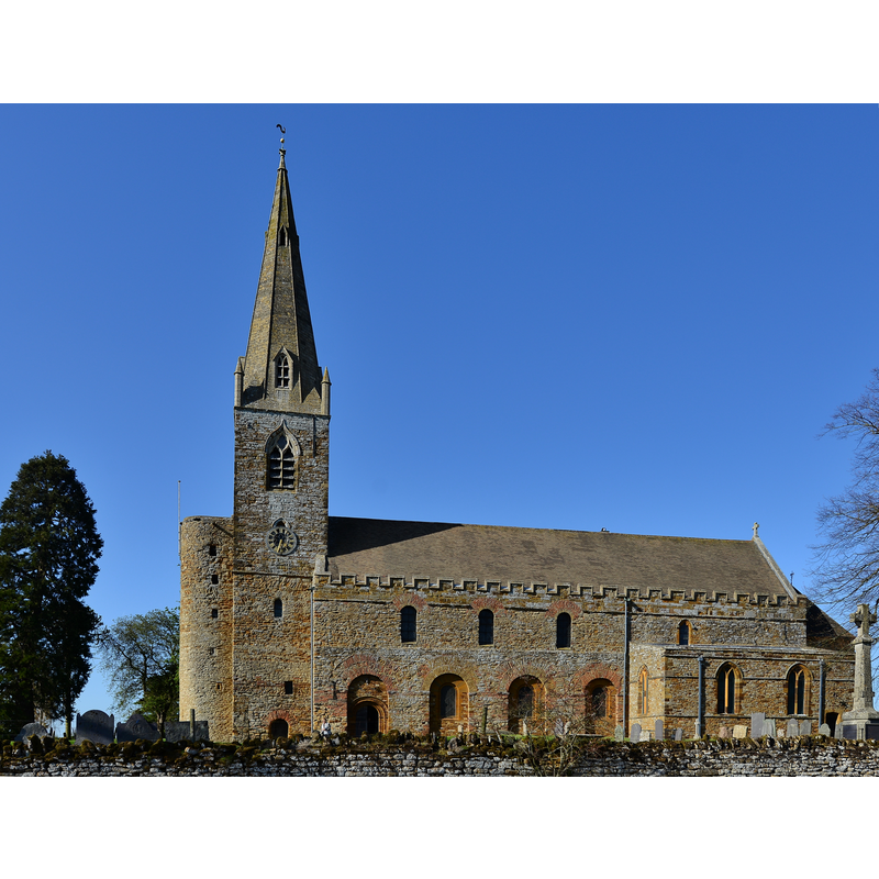 Source caption: "Brixworth: All Saints' Church: One of England's finest Anglo Saxon churches"