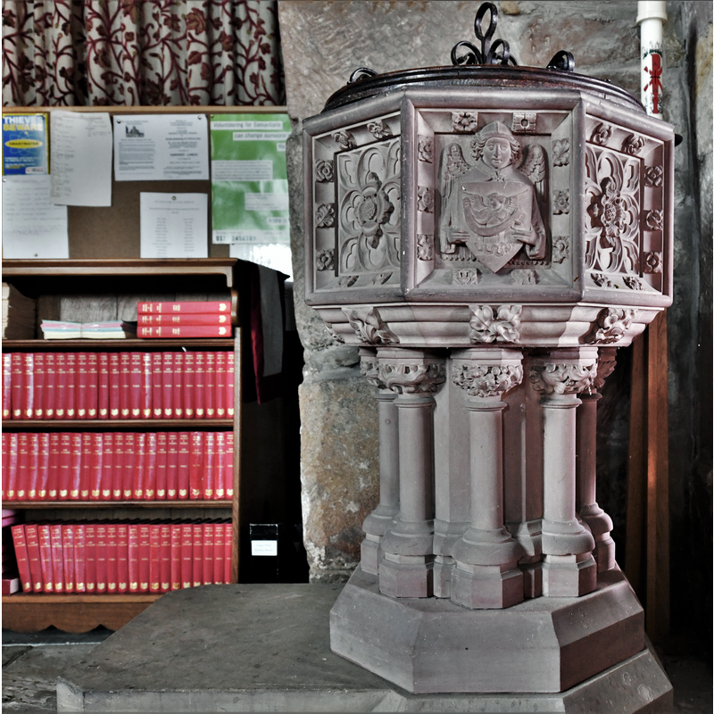 Source caption: "Kirk Hammerton, St. John the Baptist's Church: The font"