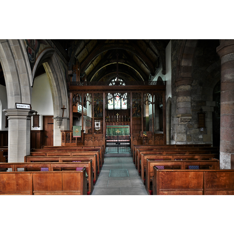 Source caption: "Kirk Hammerton, St. John the Baptist's Church: The nave"