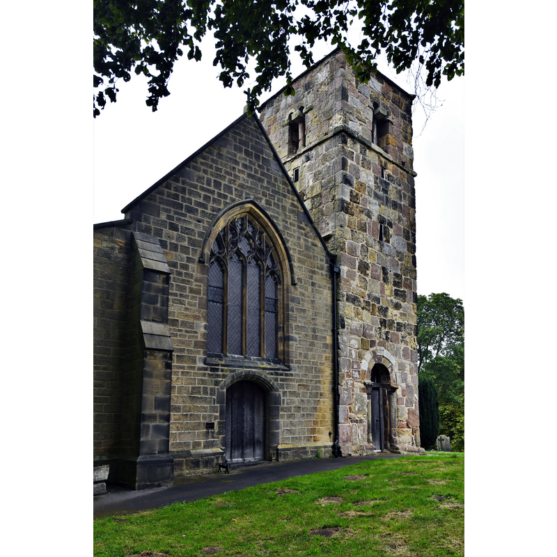 Source caption: "Kirk Hammerton, St. John the Baptist's Church: The Anglo Saxon tower, unchanged since ca. 950AD"