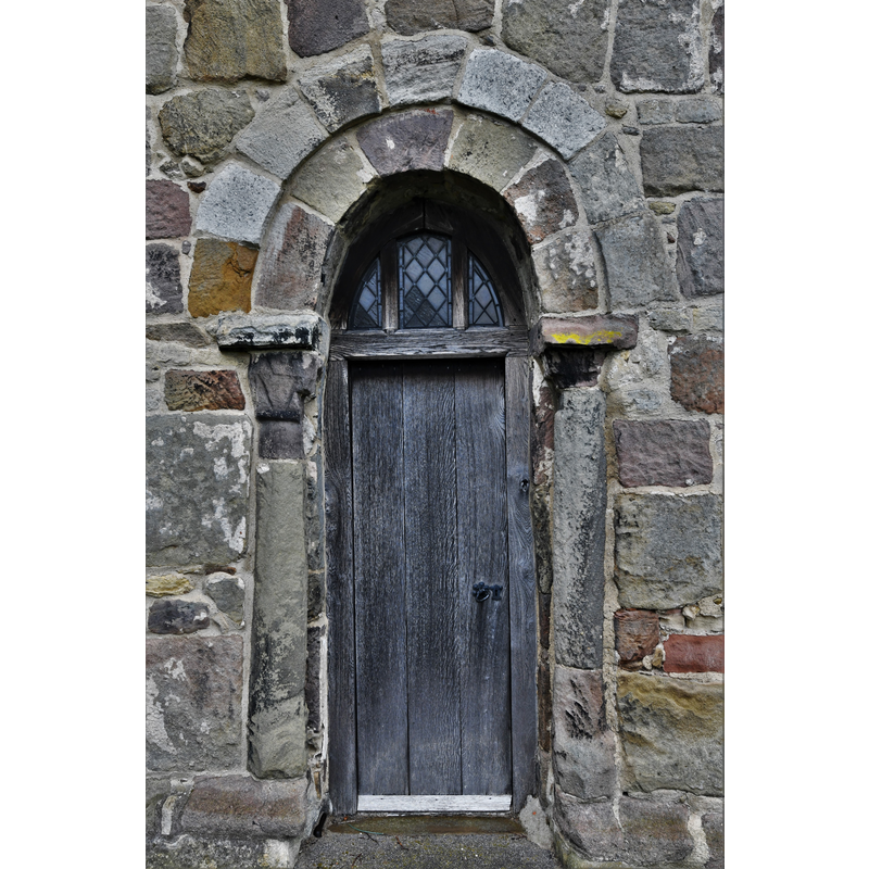 Source caption: "Kirk Hammerton, St. John the Baptist's Church: The lovely Anglo Saxon west doorway"
