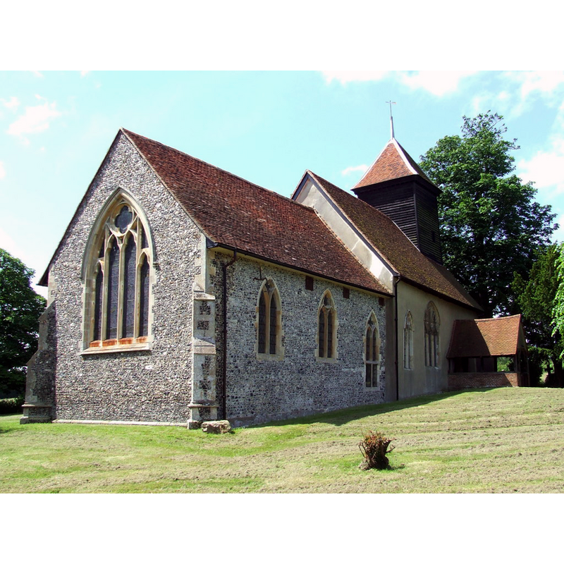 Source caption: "St Barnabas, Alphamstone"