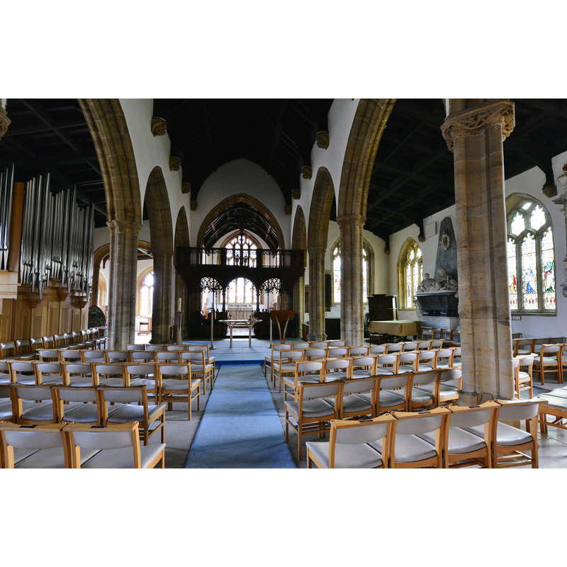 Source caption: "Beaminster, St. Mary's Church: The nave"
