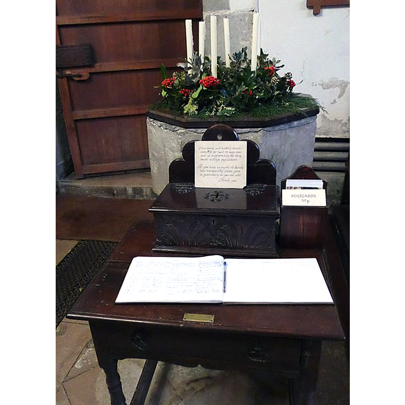 Source caption: "Inside St Michael & All Angels, Compton Chamberlayne"