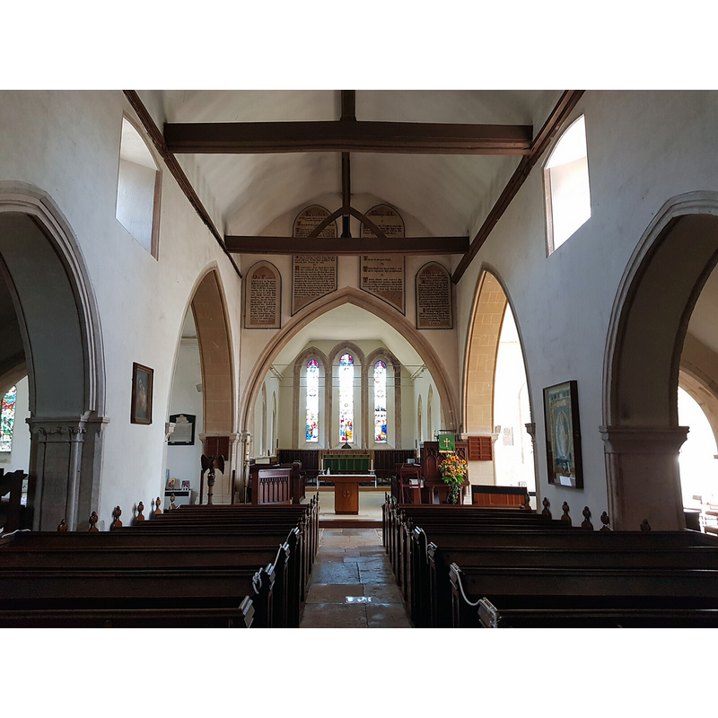 Source caption: "Interior St. Thomas a' Becket, Pagham"