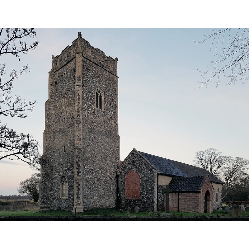 Source caption: "St Michael's Church and churchyard, Benacre"