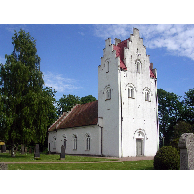 Source caption: "Äsphults kyrka, exteriör"
