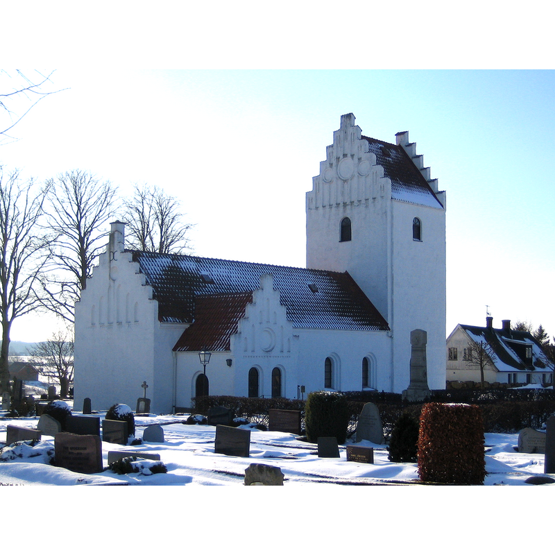 Source caption: "Picture of Gödelöv church in Scania, Sweden."