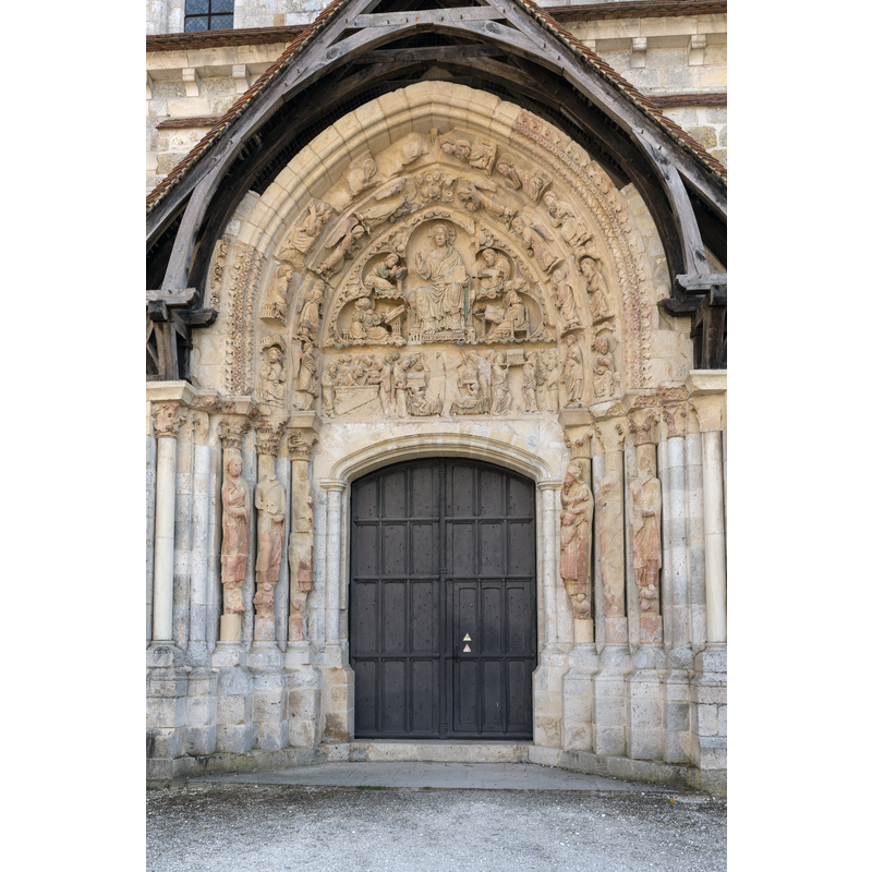 Source caption: "Abbatiale Saint-Benoît de Saint-Benoît-sur-Loire : portail nord."