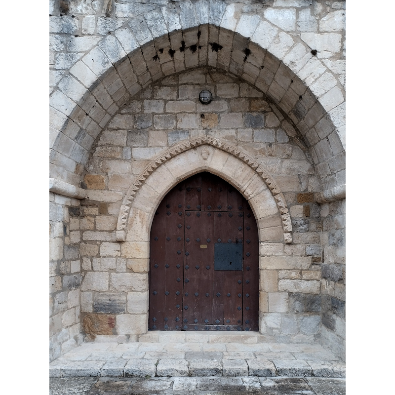 Source caption: "Santa Eulalia. Portada gótica"