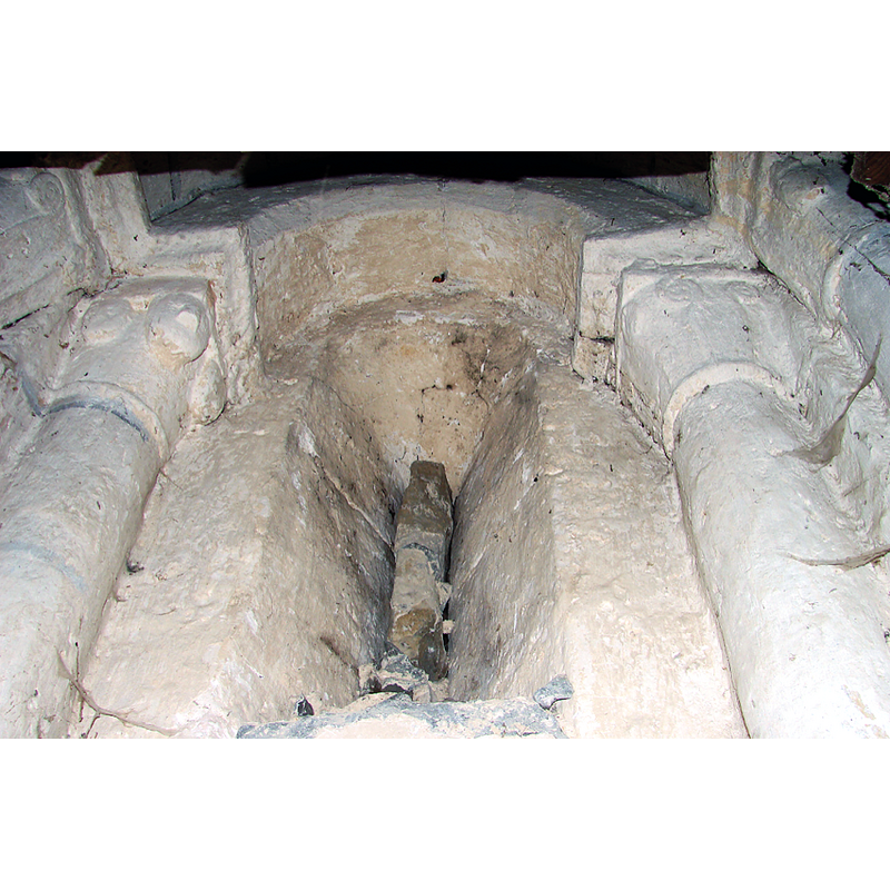 inside the old church before the restoration