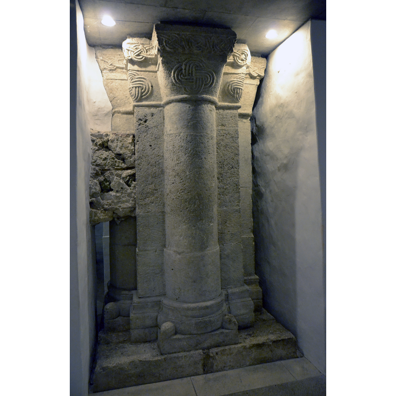 Source caption: "Remains of the earlier Romanesque cathedral under the Cathedral of Regensburg in Bavaria, Germany."