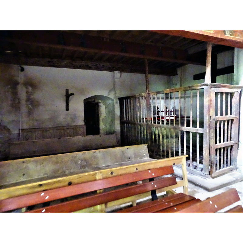 with the 'baptistery' in the corner