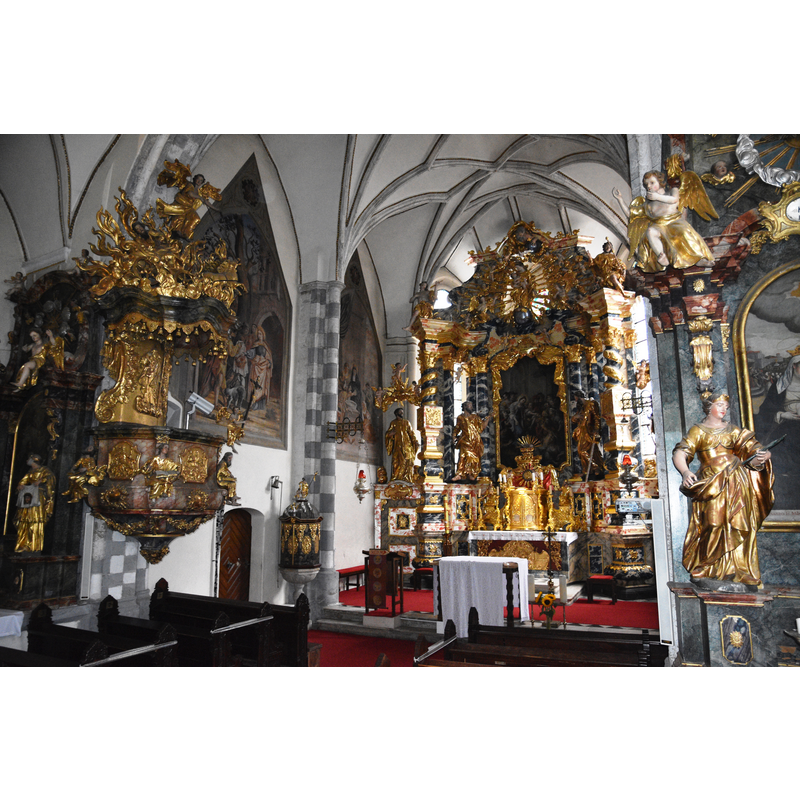 Source caption: "St. Elizabeth of Hungary Parish Church (Slovenj Gradec) - Interior"