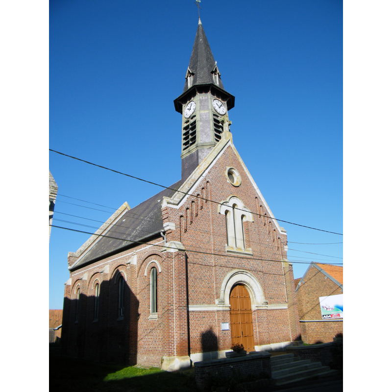 Source caption: "L'église Notre-Dame-de-Pitié de Rubescourt, Somme, France."