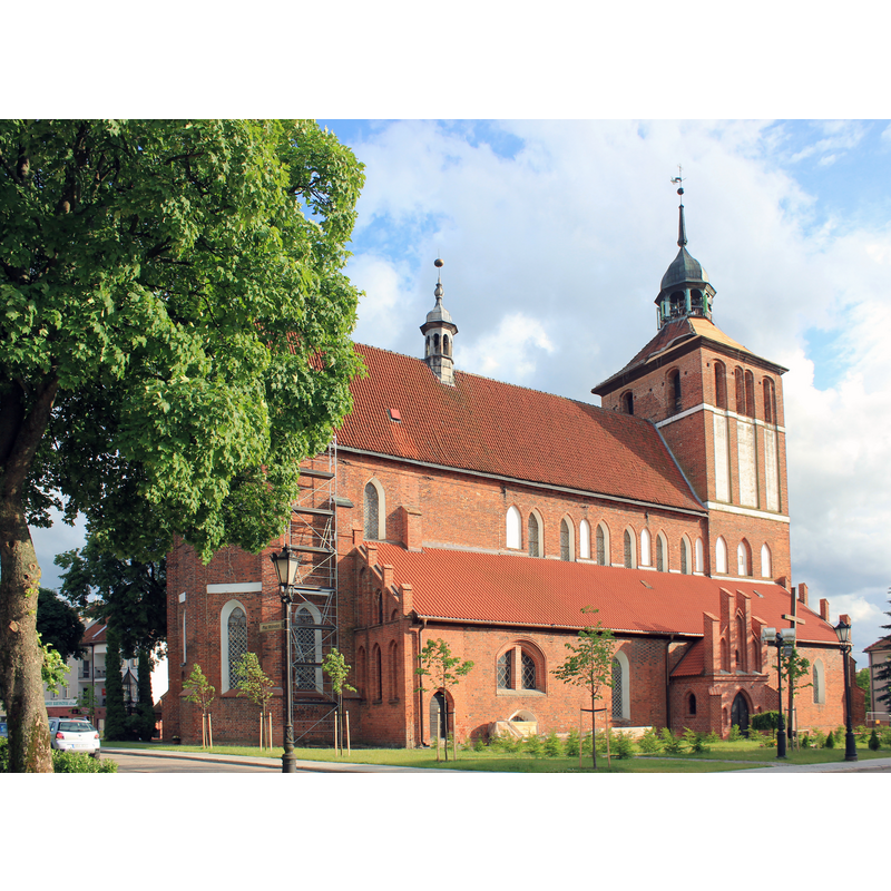Source caption: "Bartoszyce - kościół św. Jana Ewangelisty i Matki Bożej Częstochowskiej"
